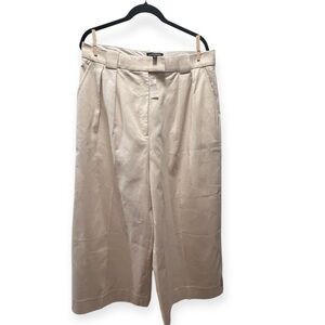 NWT Banana Republic Cream Wide Leg Trousers- Size 14